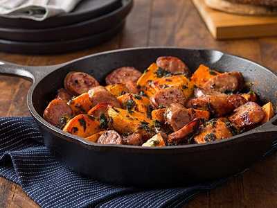 Chicken & Apple Sausage with Sweet Potato