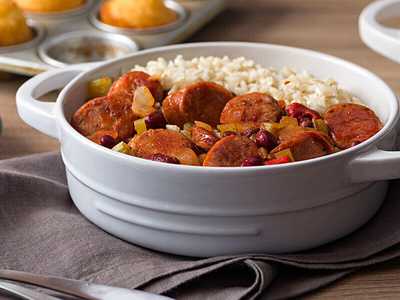 Red Beans and Rice Recipe with Spicy Sausage