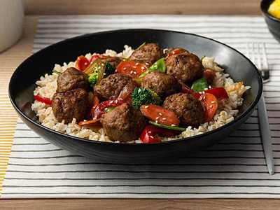 Teriyaki Meatball Stir Fry